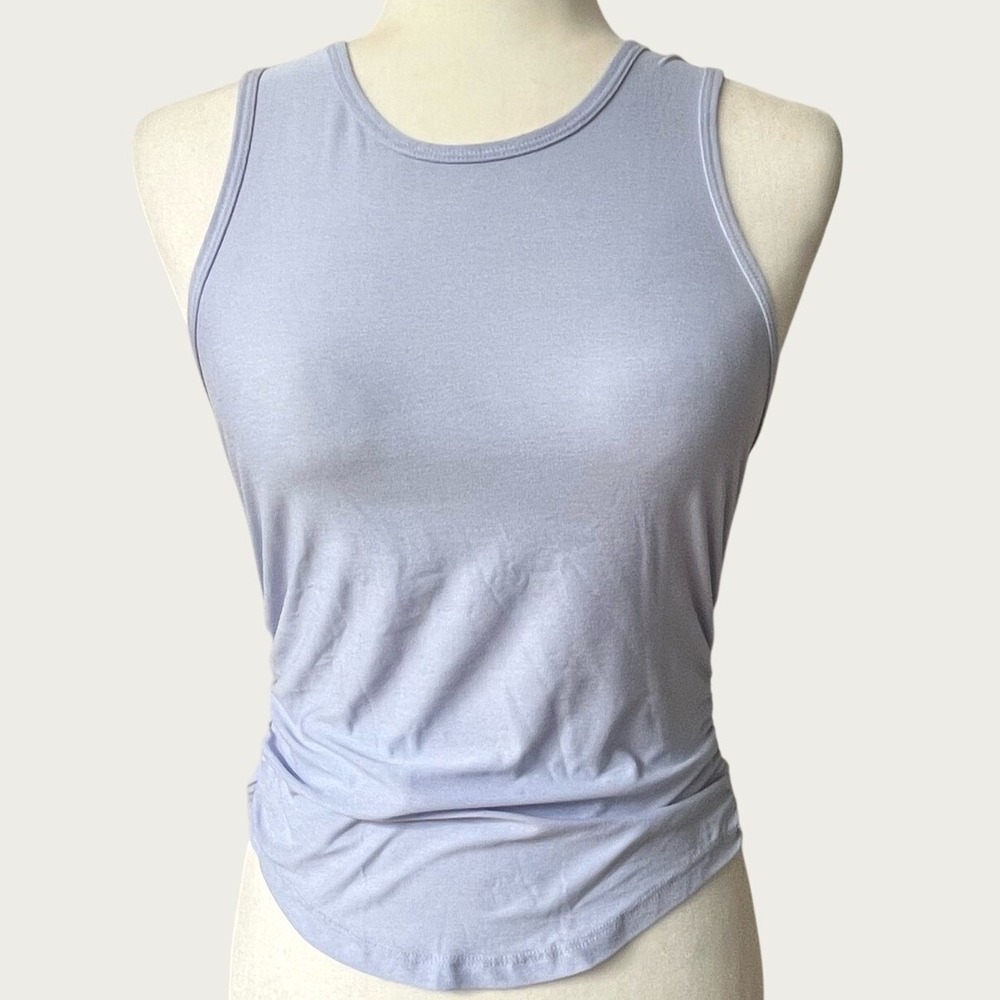 Old Navy Active Cloudmotion Ruched Side Tank Top Womens Small Orchid Tint